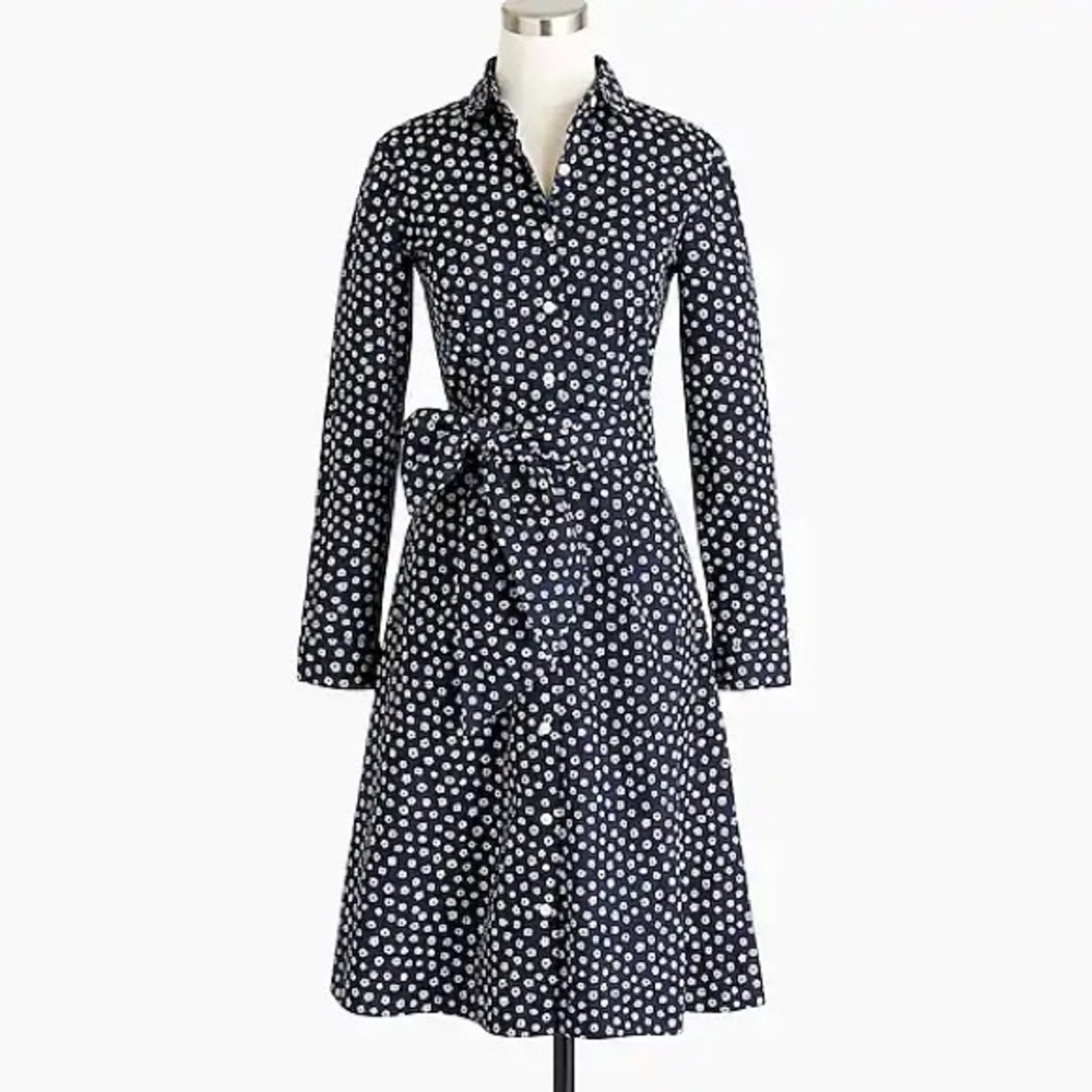 J Crew Tie Waste Shirtdress - Size 2